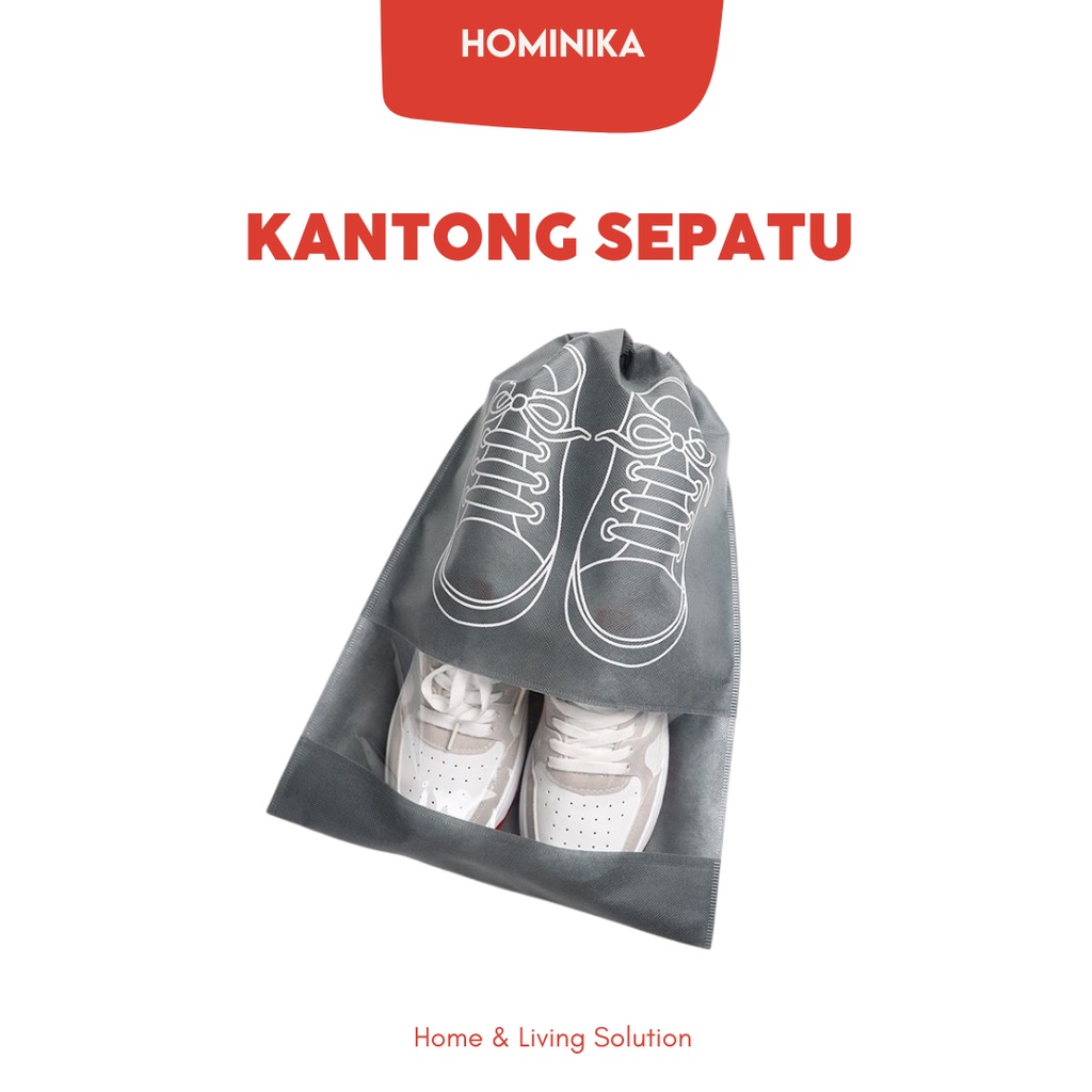 Kantong Sepatu HMN51 Shoes Bag Travel Serbaguna Tas Serut