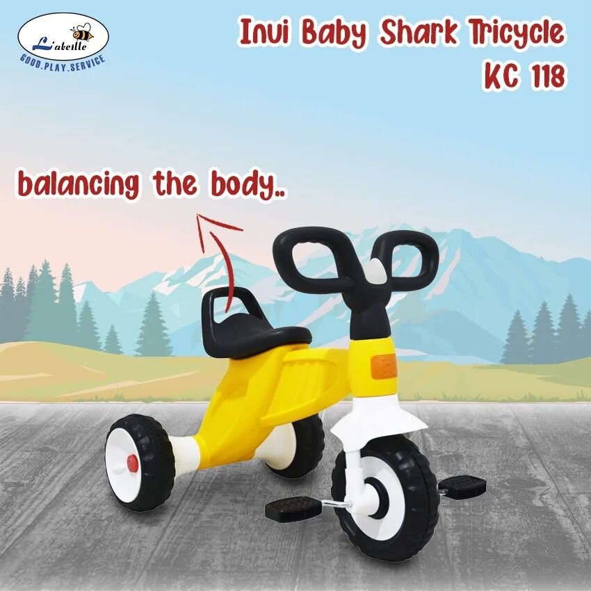 Jual INUI Baby Shark Tricycle KC118 Sepeda Anak Roda Tiga Shopee