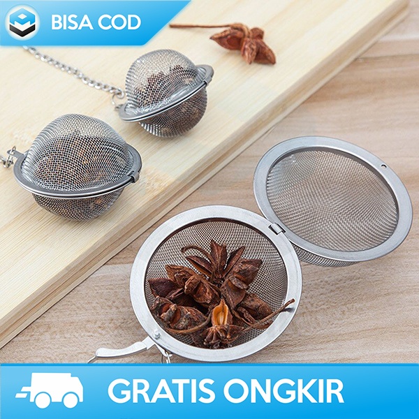 INFUSER TEH FILTER SARINGAN TEH TIDAK MUDAH BERKARAT STAINLESS 50MM
