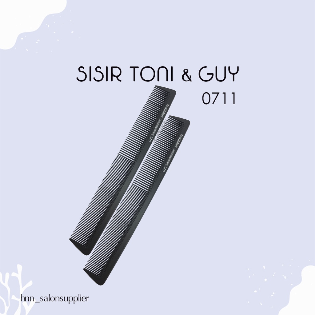 Sisir Alat Salon Rambut Professional Carbon Antitastic Toni and Guy 0711