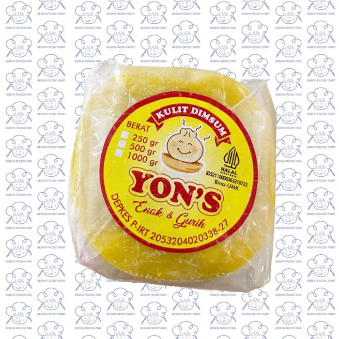 

KULIT DIMSUM YON'S KUNING 500GR