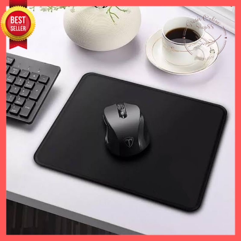 GOS - A114 - Tatakan alas flexible Mouse Pad /  Alas Mouse HITAM POLOS