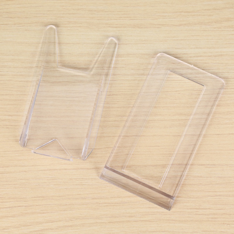 2 Pcs Stand Holder Braket Display Bingkai Foto Bahan Plastik Akrilik Transparan Dapat Dilepas Dapat Disesuaikan Untuk Dekorasi Rumah