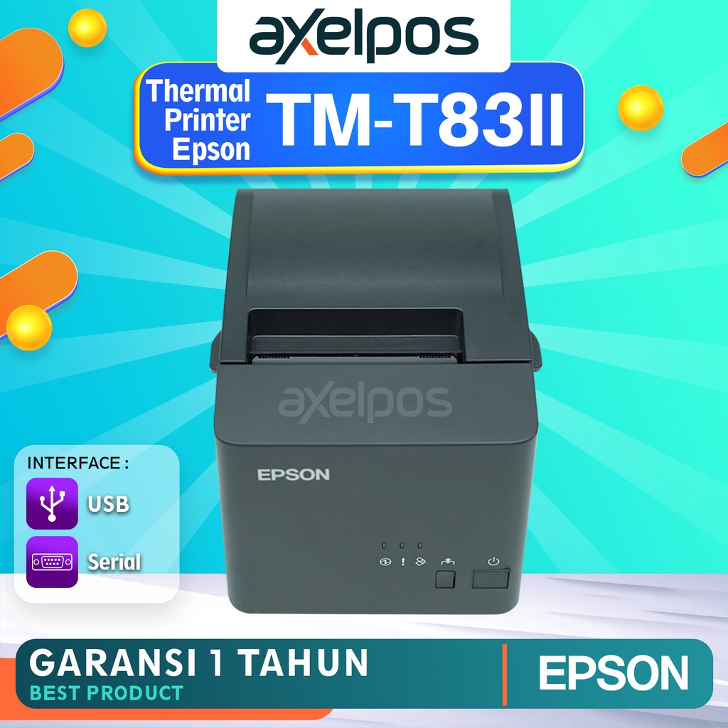 PRINTER THERMAL KASIR EPSON TM-T83III KONEKSI USB SERIAL