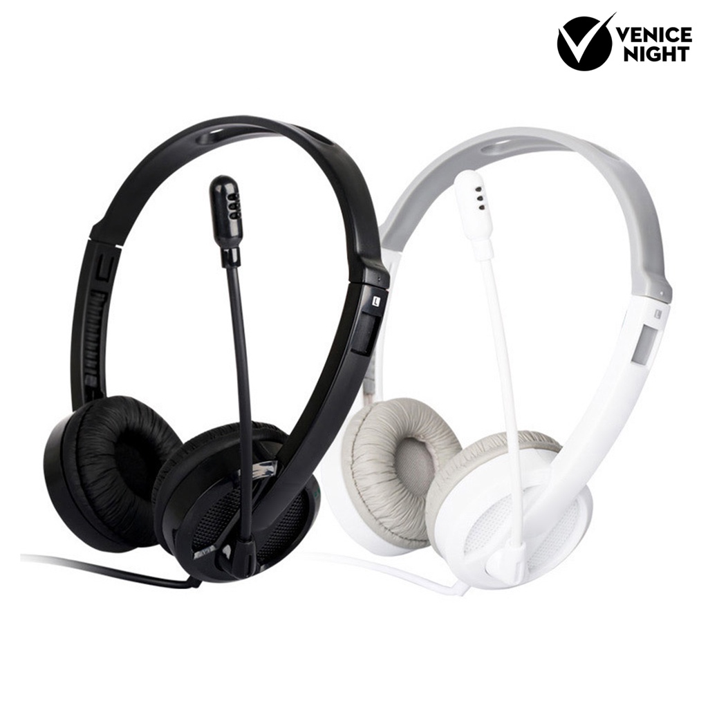 (VNEP) (Berkabel) Salar-V38V Headphone High Fidelity Subwoofer ABS Headset Mikrofon Suara untuk Game