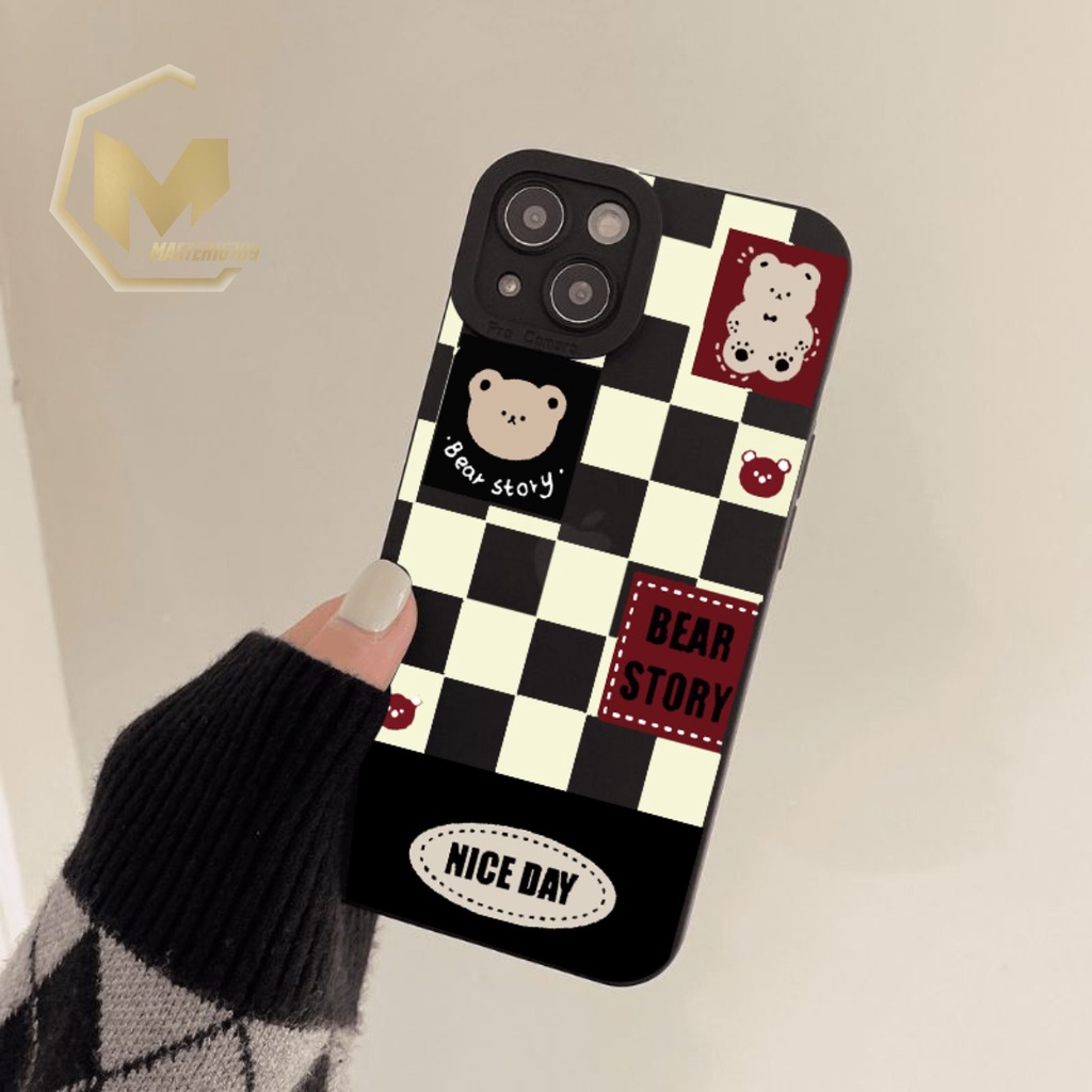 SS118 CASING SOFTCASE BEAR STORY IPHONE 6 6S 7 7+ 8 8+ X XS XR XS MAX 11 12 13 14 PRO MAX MA3676