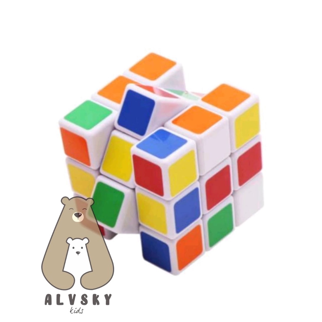 MAINAN EDUKASI RUBIK KUBUS MAGIC CUBE MURAH 3 x 3 / MAINAN ASAH OTAK ANAK