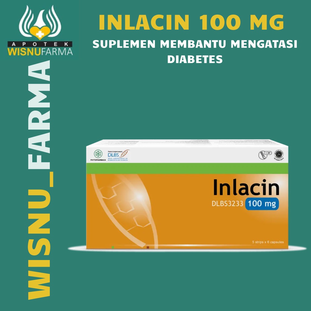 

INLACIN 100mg 1 STRIP / MENURUNKAN GULA