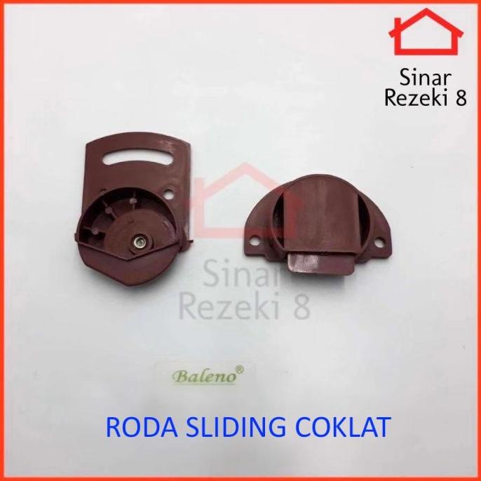 

Roda Pintu Lemari Sliding Plastik Coklat Muda / Lemari Geser stock ready