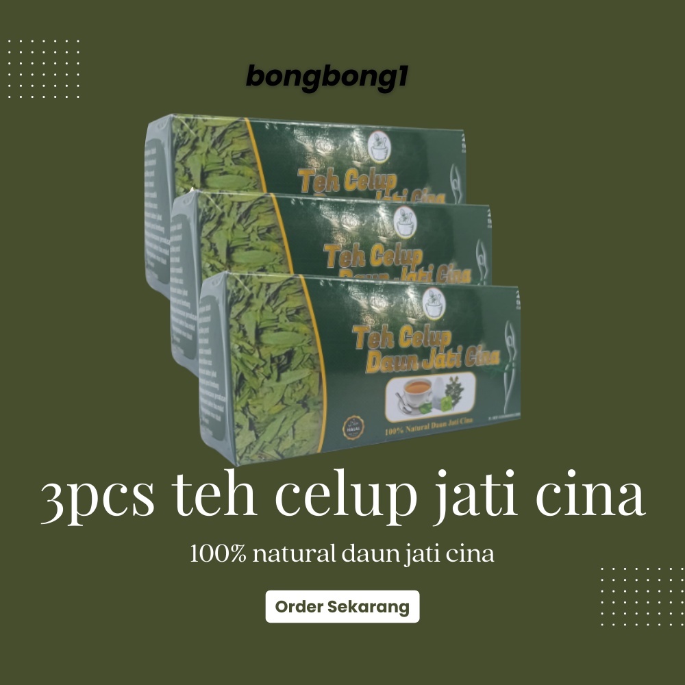 

Paket 3 teh celup peluntur lemak jati cina