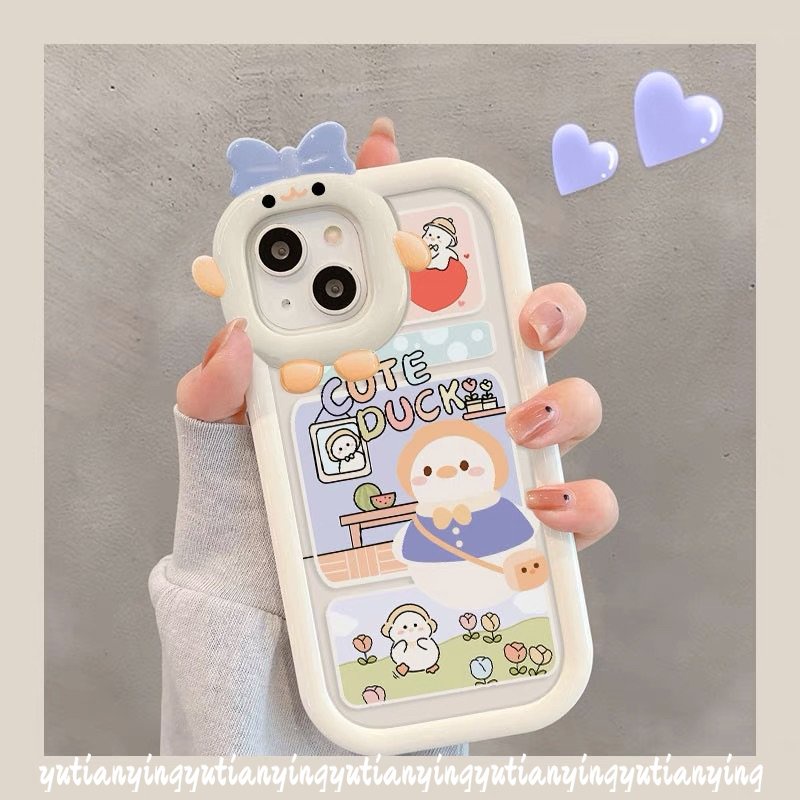 Soft Case Motif Kartun Bebek 3D Untuk Samsung A04 A04s A04E A12 A21s A32 A03s A13 A73 A53 A52 A52s A23 A53 A50 A22 A71 A30s A11 A33 A3S A02