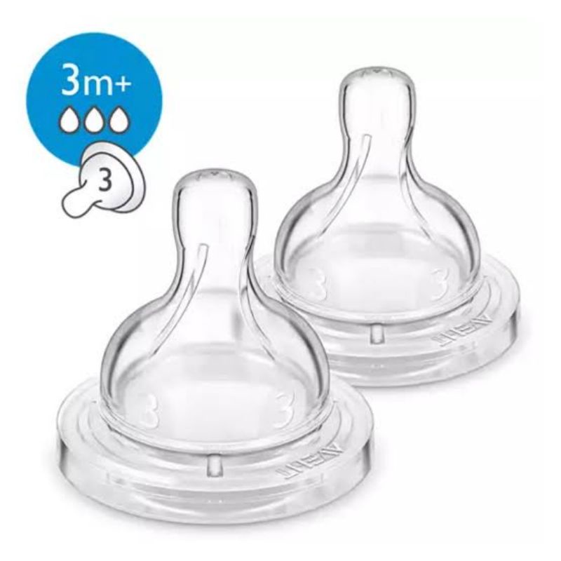 Avent Teet Medium Flow 3 Hole Airflex / Dot Botol Susu Bayi