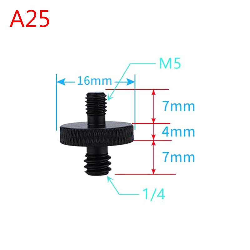 Btsg Adapter Ulir Aluminium Screw Adapter Tripod Thread Adapter Mount Adapter Sparepart Fotografi 1per4 Female/4M