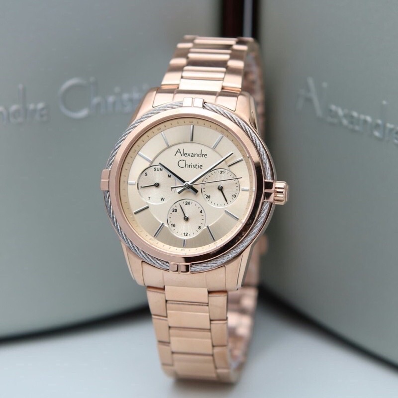 jam tangan wanita Alexandre Christie AC 2867 RANTAI