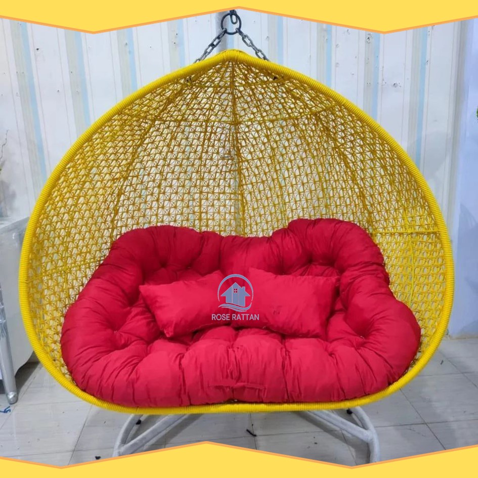 Ayunan Gantung Jumbo XL Rotan Sintetis Termurah Kapasitas 2-3 Orang Dewasa