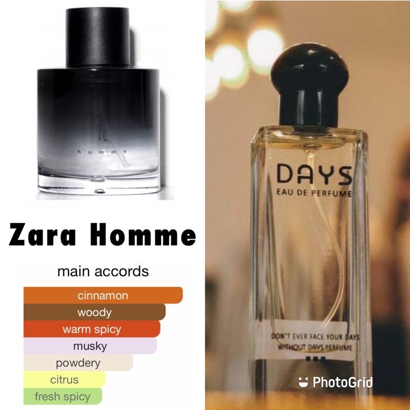 Days Parfume Zara Homme