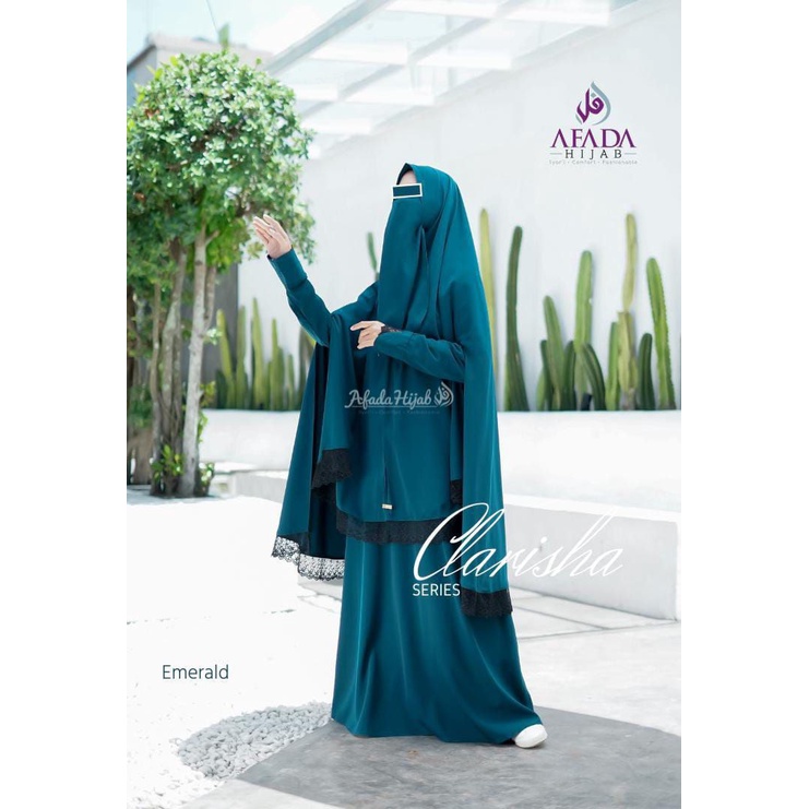 GAMIS SYARI DEWASA CLARISHA BY AFADA HIJAB (SET KHIMAR NON PAD)