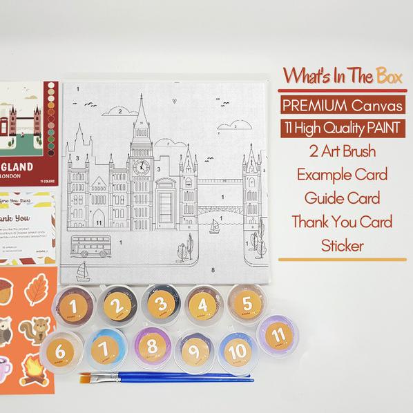 

London - Paint By Number 11 Color [City Series] | Painting Kit