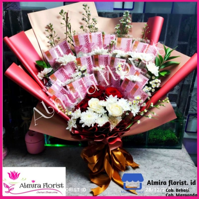 hand bouquet | buket bunga bank | buket uang