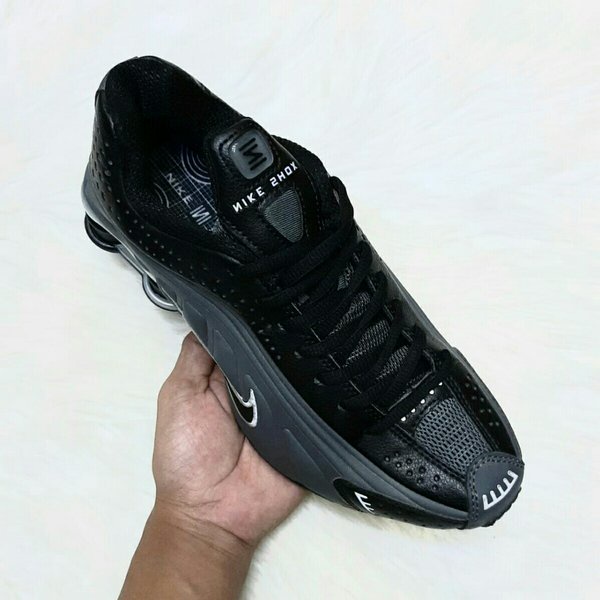 Jual Sepatu Nike Shox R4 Black Grey Silver Premium Original - Sepatu Runing Sneaker Shox R4 Grey