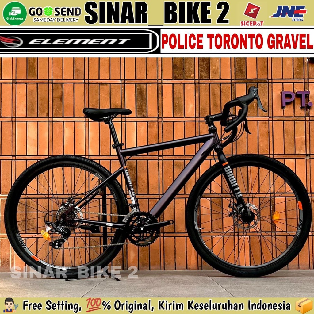 Sepeda Gravel ELEMENT POLICE TORONTO Alloy