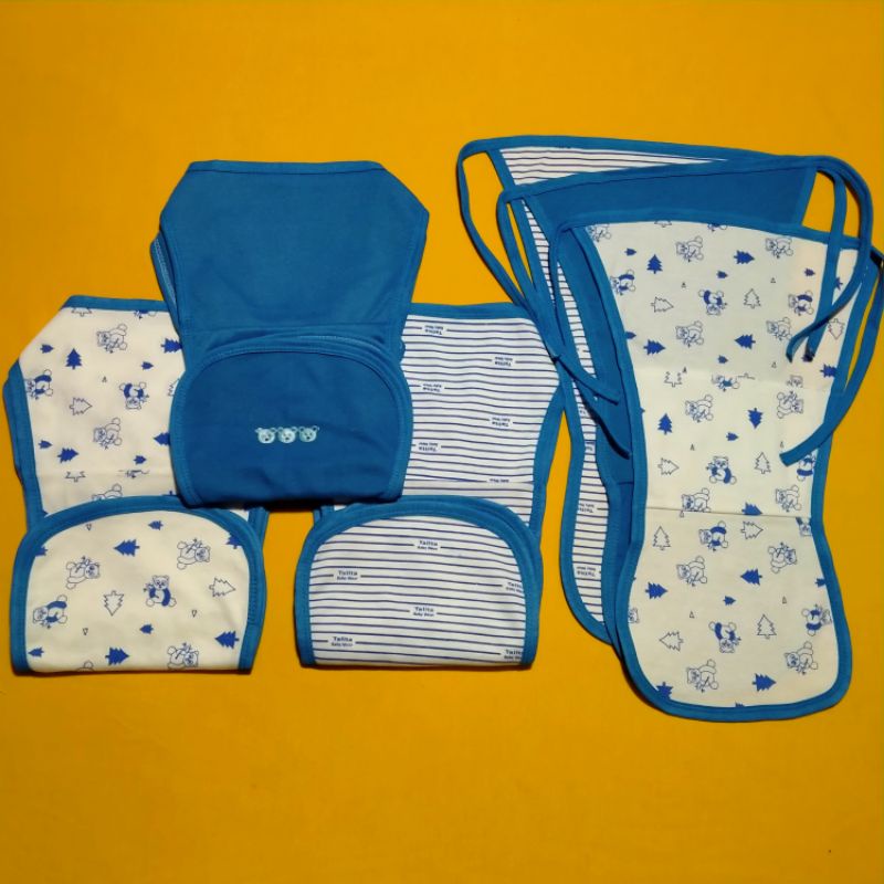 3 Pcs Dan 6 Pcs Popok Bayi Doble Kain Cuci Ulang Seri Biru talitababy