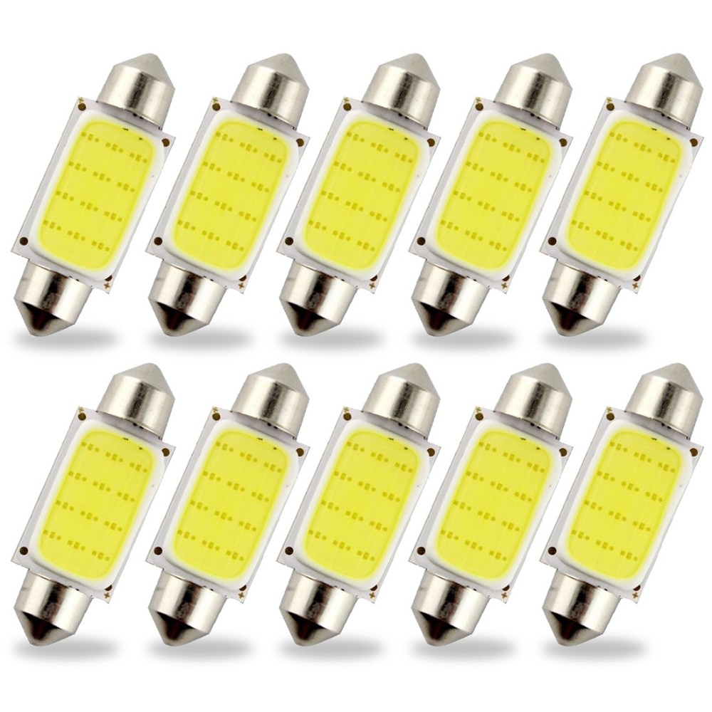 GS7i Lampu Interior Mobil LED COB Dome Light 39mm C5w BA9S 1 PCS White Ori-YA