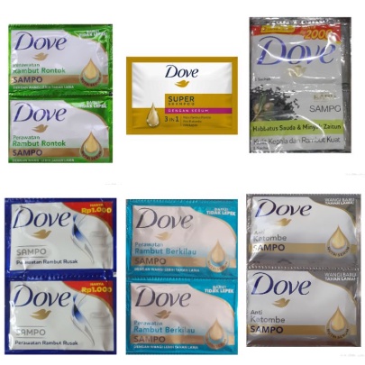 Shampoo Dove Sachet All Varian 9Ml