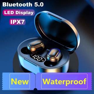 Headset Bluetooth E7S TWS Design Digital dengan Mic Led TWS display Earphone 8D Garansi