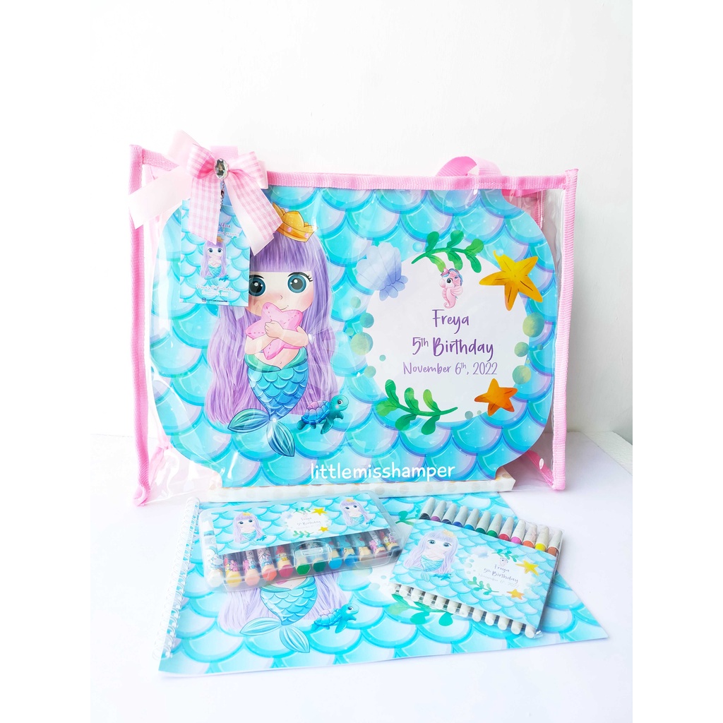 

Custom paket meja belajar alat gambar souvenir ultah goodiebag anak