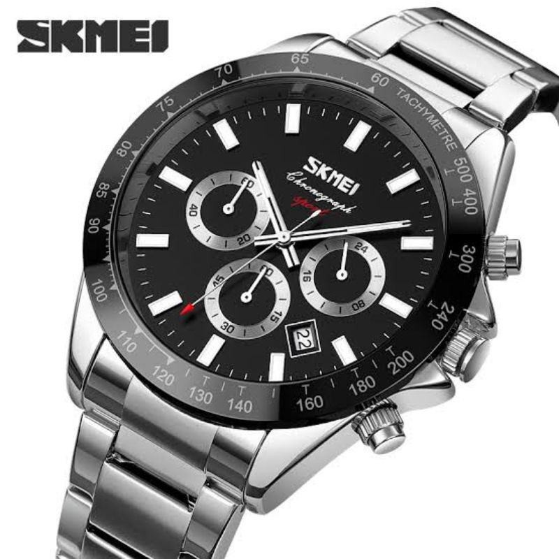 Jam Skmei 9259 chronograph original bergaransi free gift box