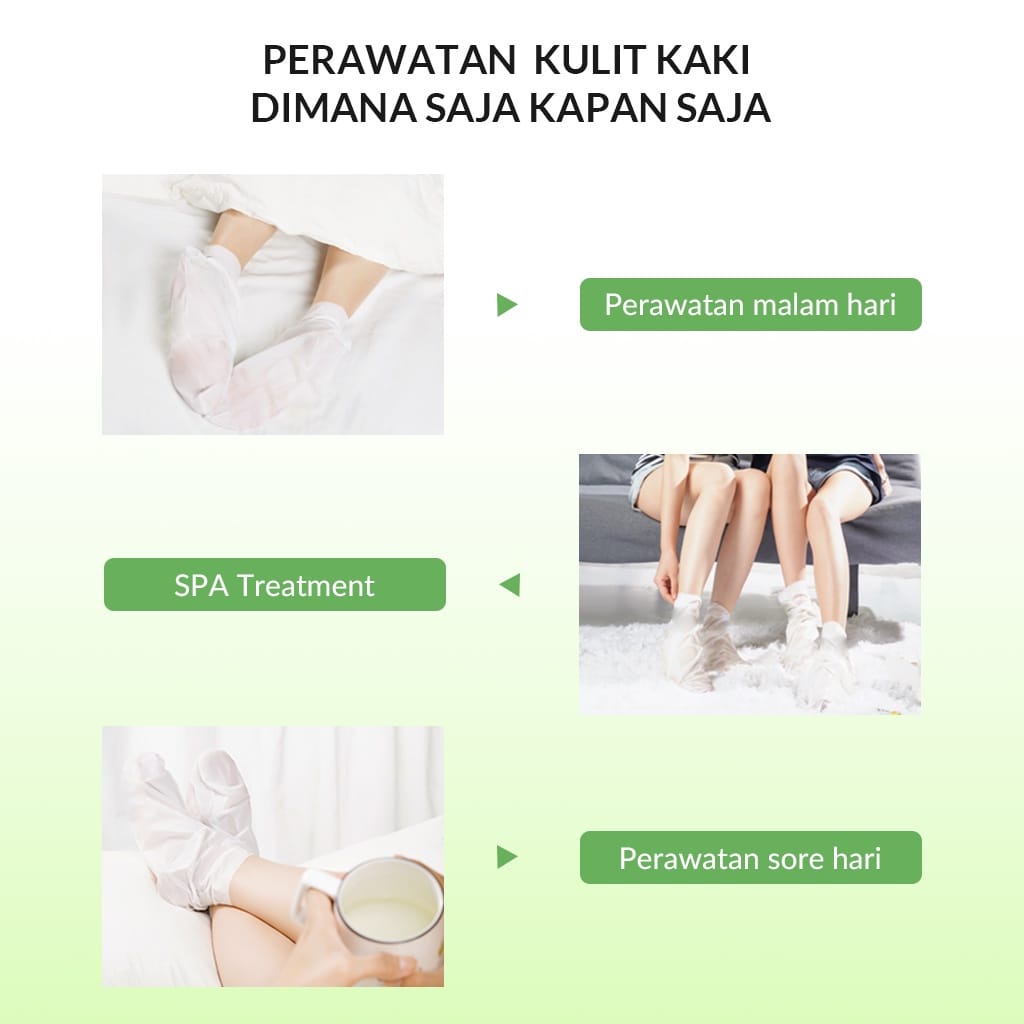 BIOAQUA Niacinamide Brightening Moisturizing Hand - FOOT Mask 35g - masker kaki- masker tangan