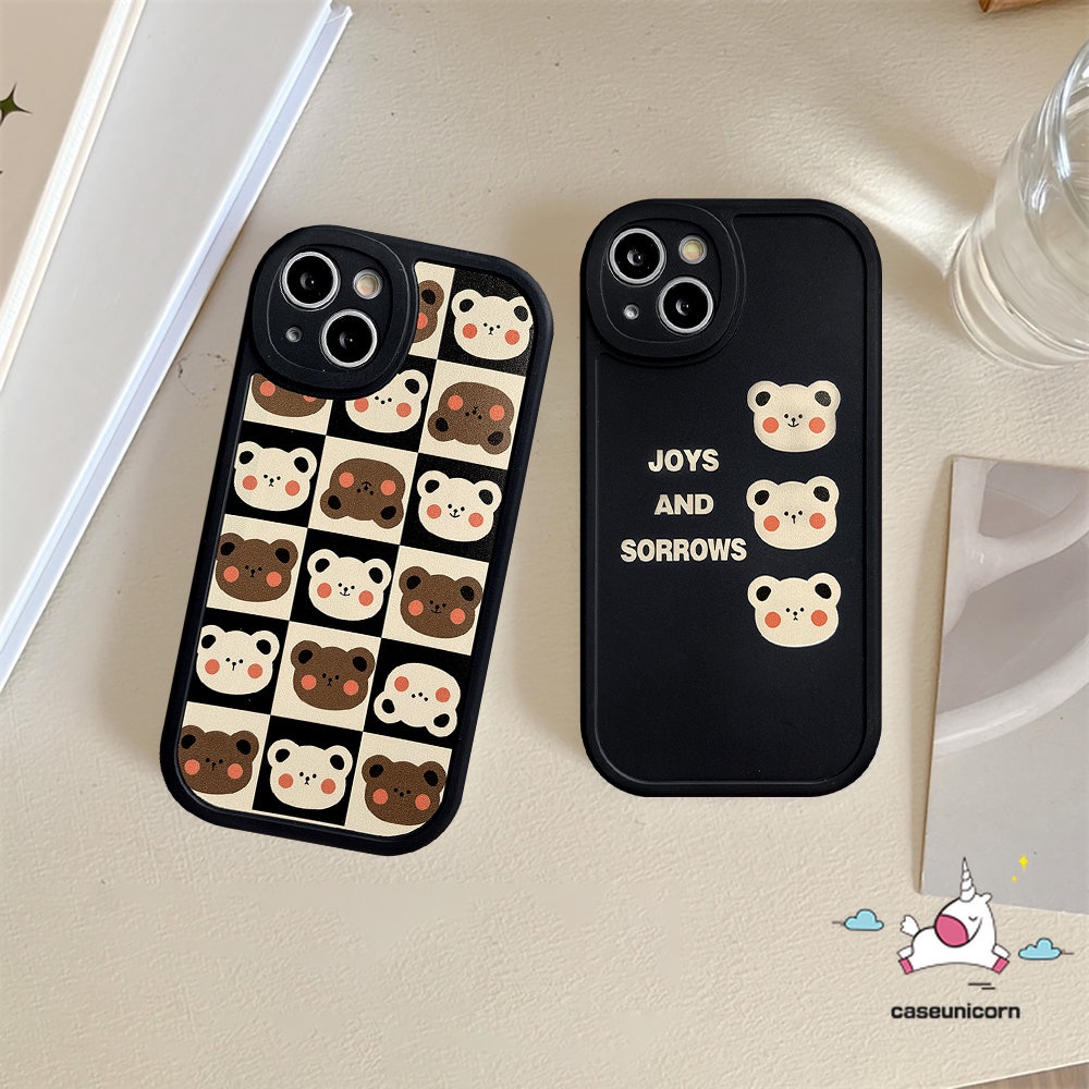 Casing OPPO A16 A17 A74 A95 A5s A17K A77s A15 A55 A57 A7 A54 A12 A96 A76 A16K A16E A3S A94 A1K A9 A5 A78 A58 A31 A53 Reno 8T 5Z 8 7z 5F 5 6 4 A92 A36 Kartun Soft Case Beruang Korea