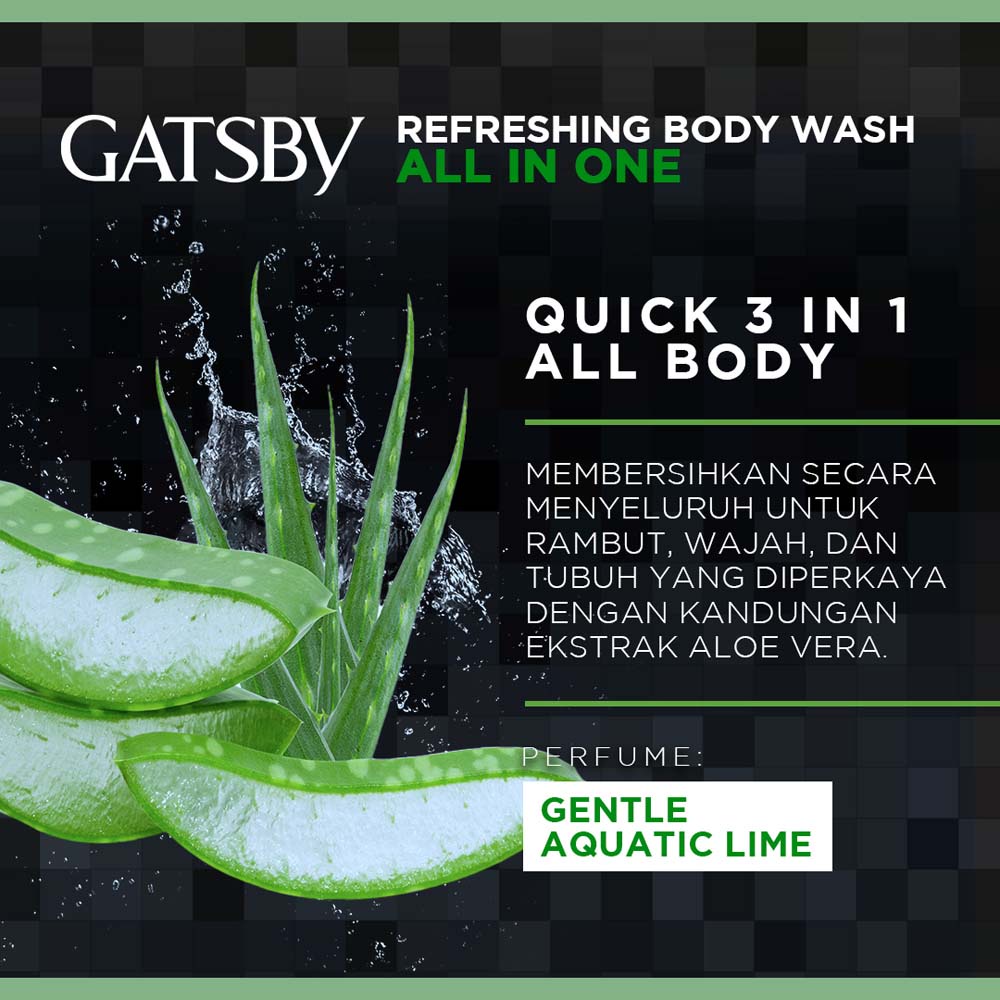 Ningrum - Gatsby Refreshing Body Wash Refill Sabun Mandi Untuk Pria Body Wash Refill 100% Original - 9006