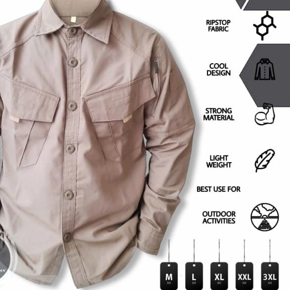 KEMEJA TACTICAL KITANICA - krem, S