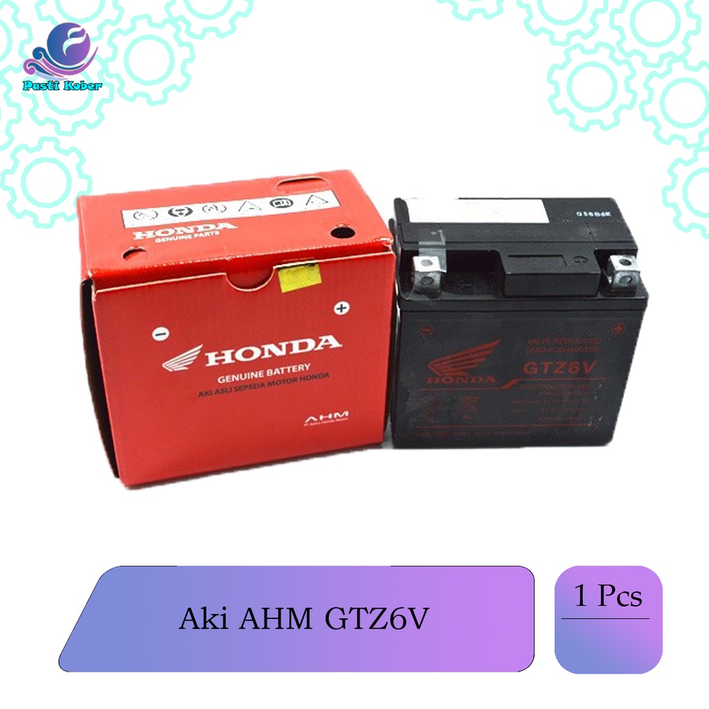 AHM Aki Motor Accu Kering GS Accu GTZ6V Honda Vario 125 150 FI Satria FU