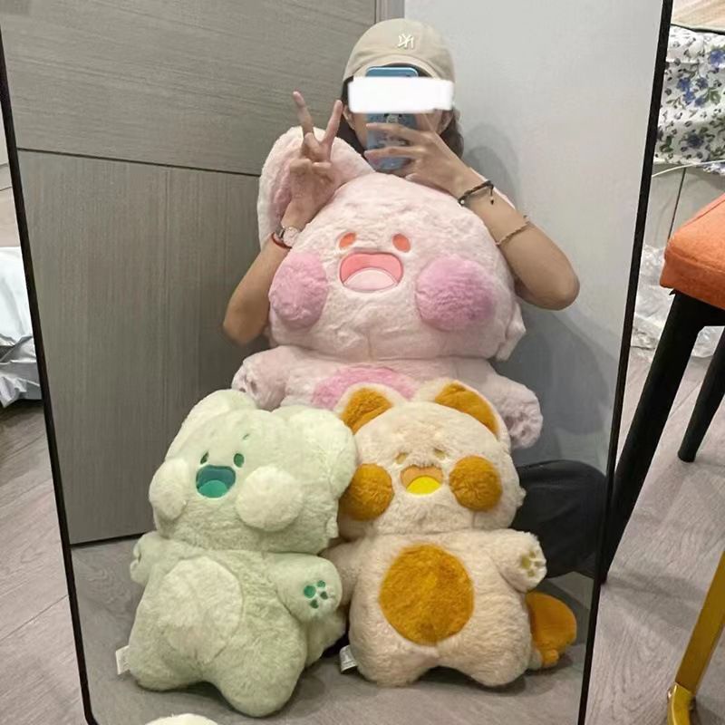 Pretty Dudu Kucing Mainan Mewah Hadiah Pp Katun Kartun Lempar Bantal Dekorasi