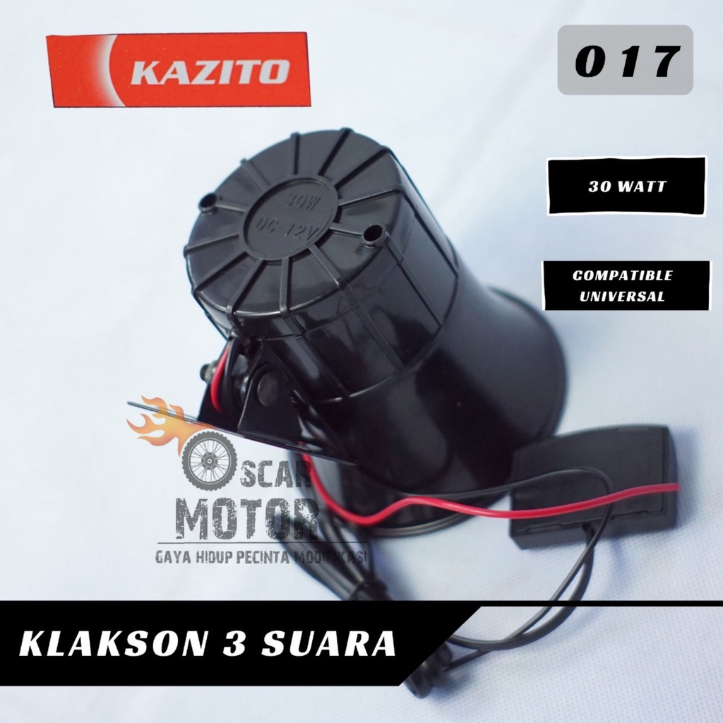 KLAKSON KAZITO TOA SIRINE 3 SUARA DASENG KLAKSON PATWAL POLISI TOURING MOTOR UNIVERSAL   By Mega_Racing