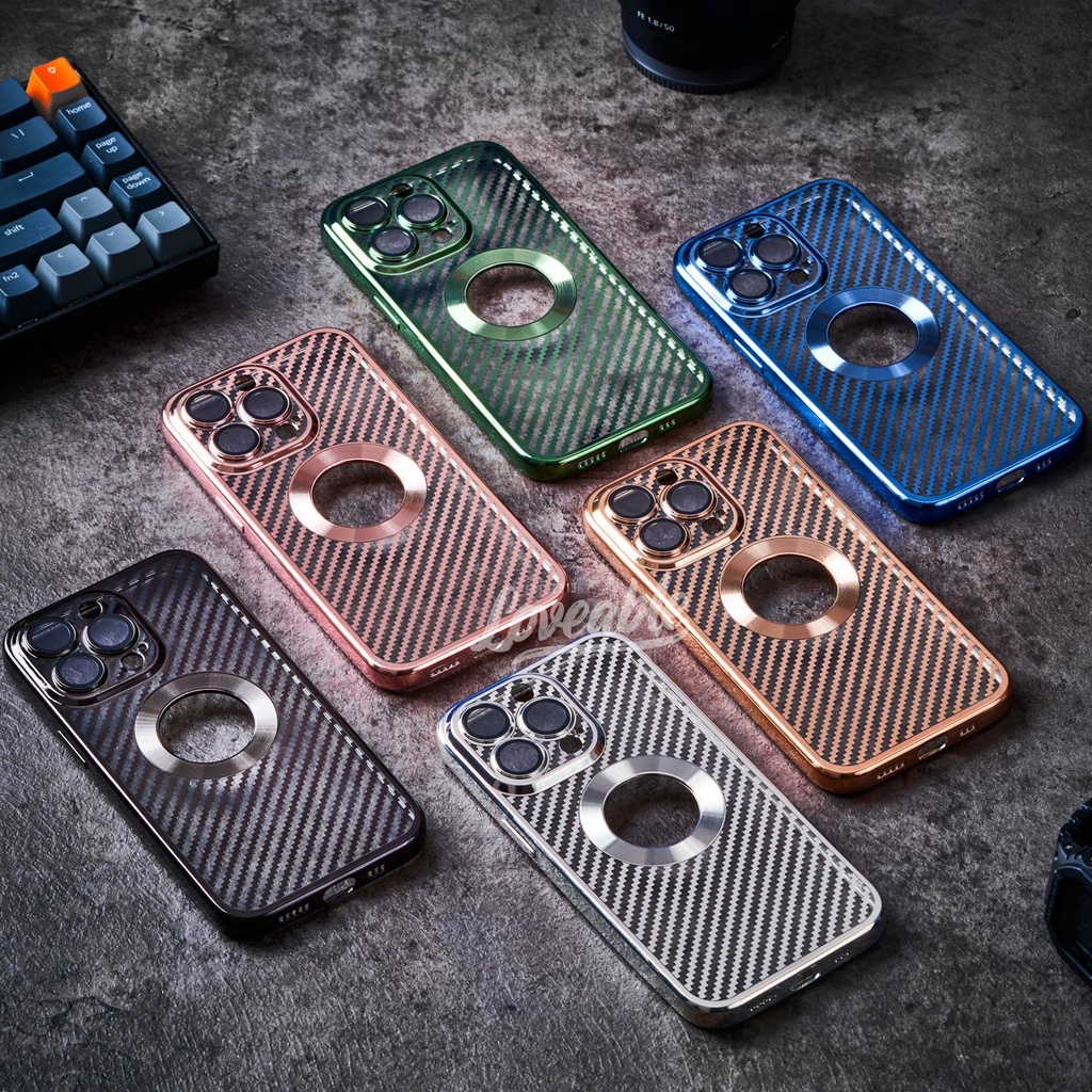 carbon electro hole case iphone for 14 pro max (no mini)
