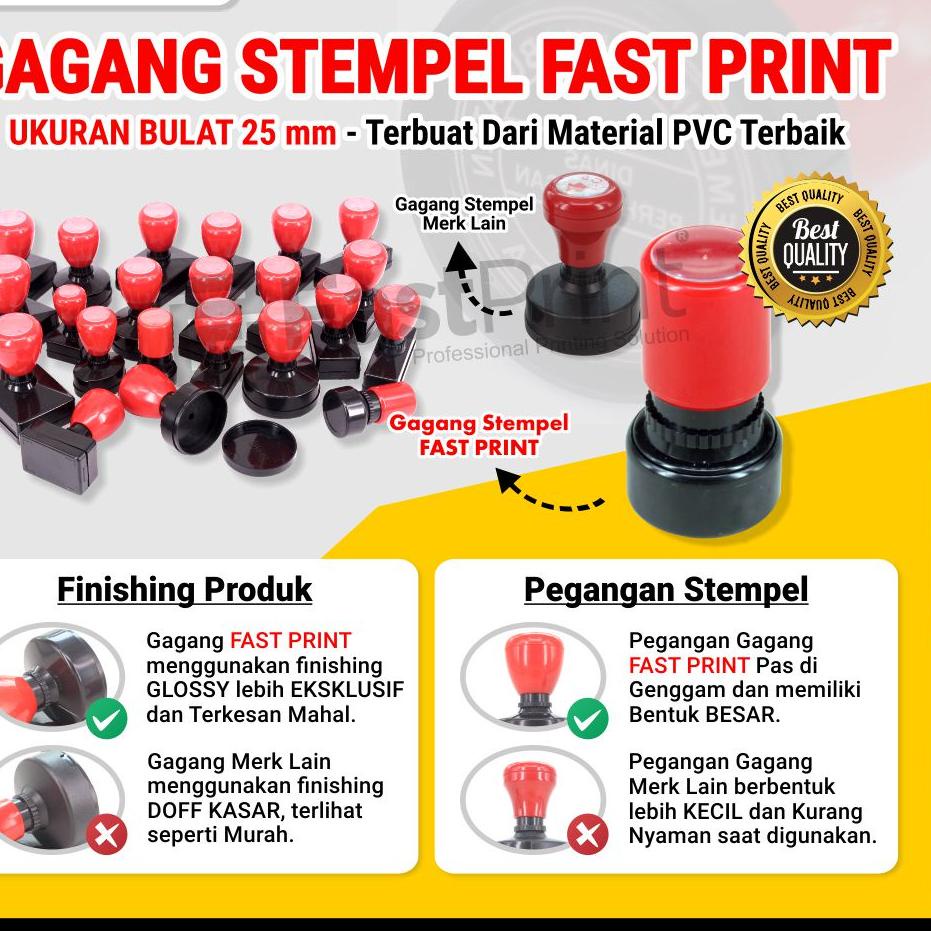 

❤ Gagang Stempel Flash Bulat Ukuran Diameter 25mm 25 mm ㆉ