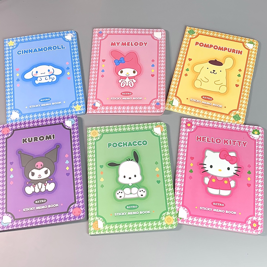 Kertas Memo Sticky Note / Post-It Motif Kartun Sanrios / Melody / Kuromi / Cinnamoroll Untuk Diary DIY