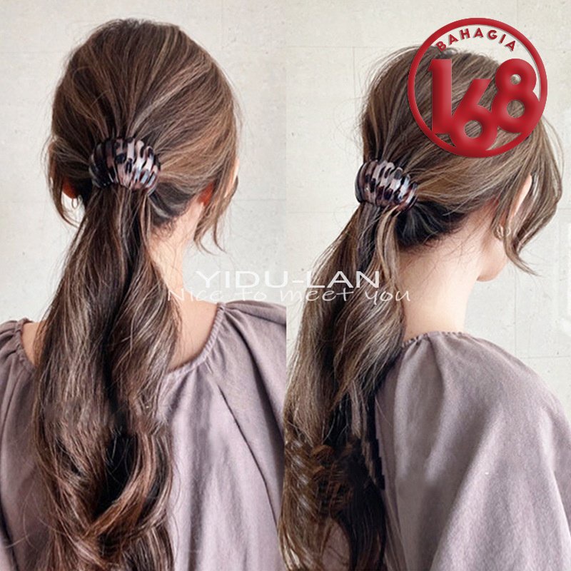 Jepit Rambut Donat  Jepit Sarang Burung / Hair Claw Clip / Jepit Rambut Korea Bulat /Meatball hair Clip