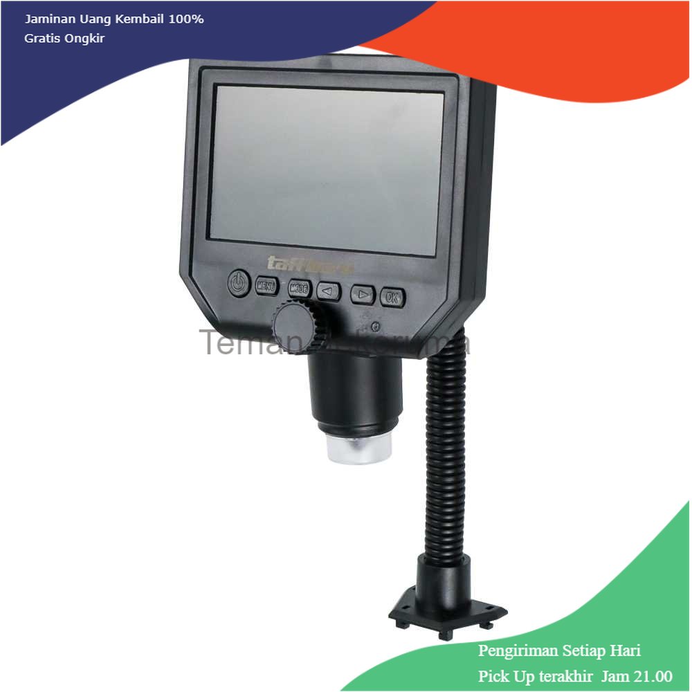 TD - PR2 Taffware Mikroskop Digital 3.6MP 600X Monitor &amp; Fleksibel Stand - G600