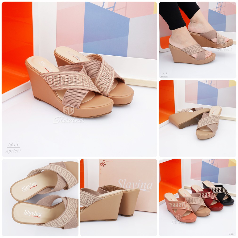 BIG SALE - Ivony Seivona - 6613 Sandal Slavina Wedges Series