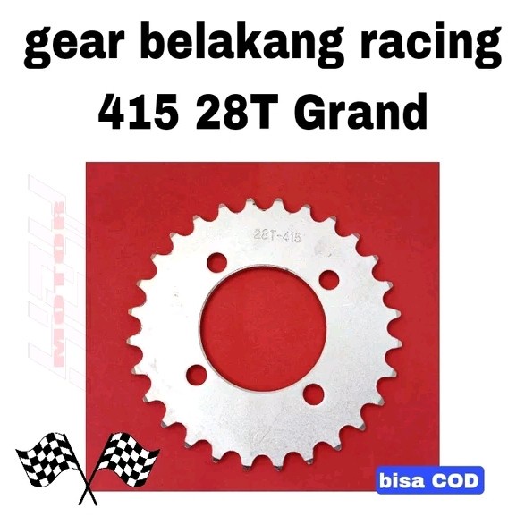 gear belakang racing 415 28T Grand ayo beli