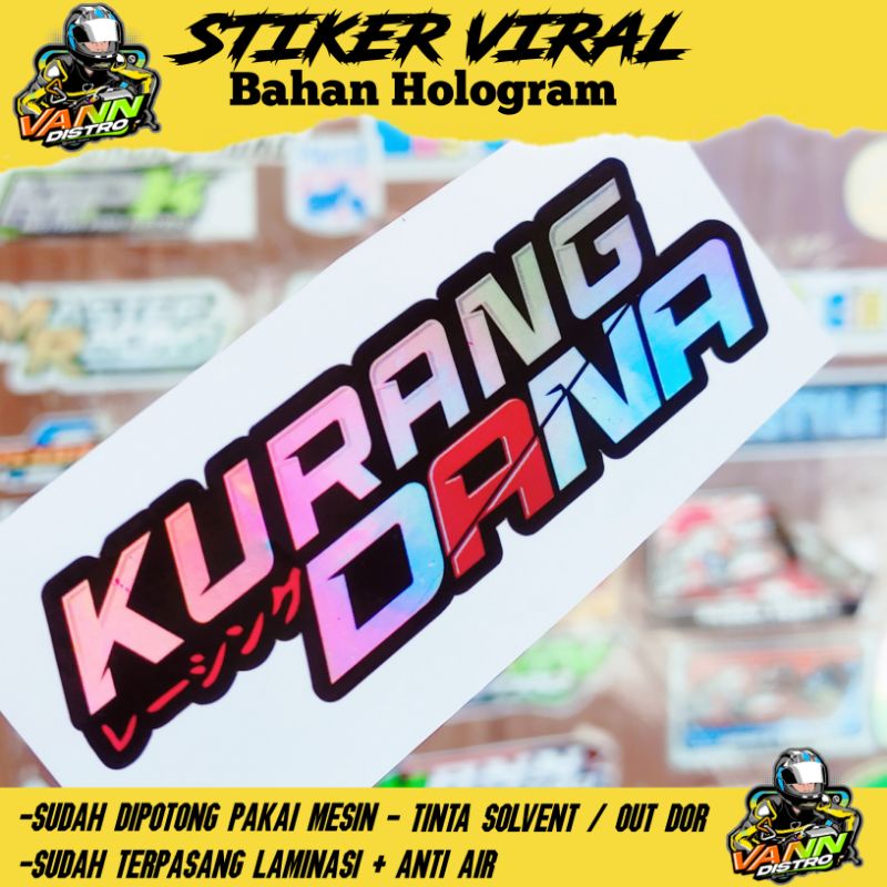 stiker kurang dana merah putih