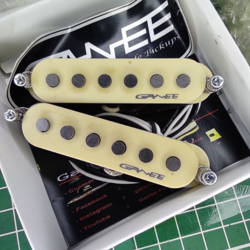 Jual Ganee Pickups C Scooped Middle & Neck Single Coil pickup pu spul gitar guitar bukan seymour