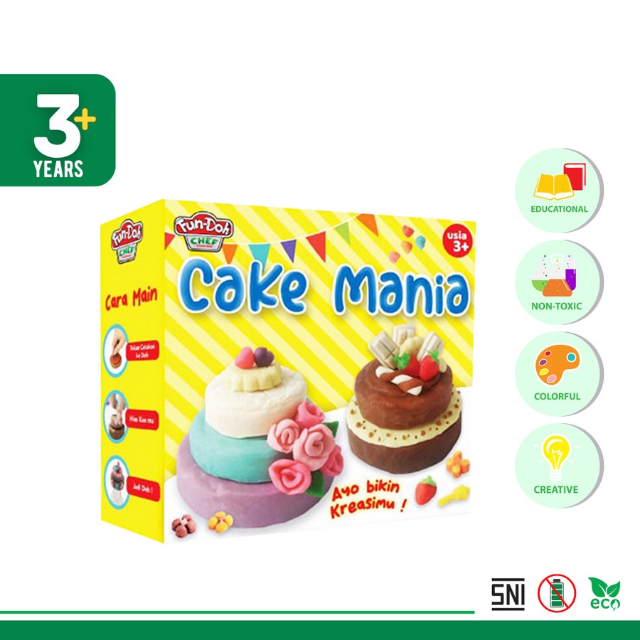 Fun Doh Cake Mania - Lilin Mainan Anak FunDoh