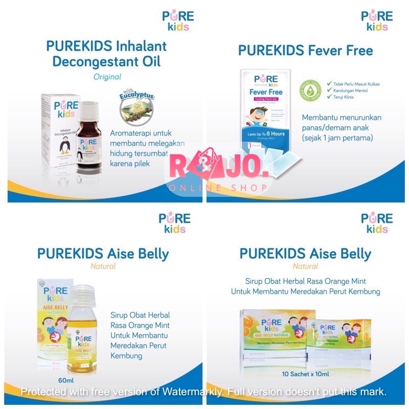 PURE Baby Kids Care Inhalant Decongestant Oil | AISE BELLY NATURAL