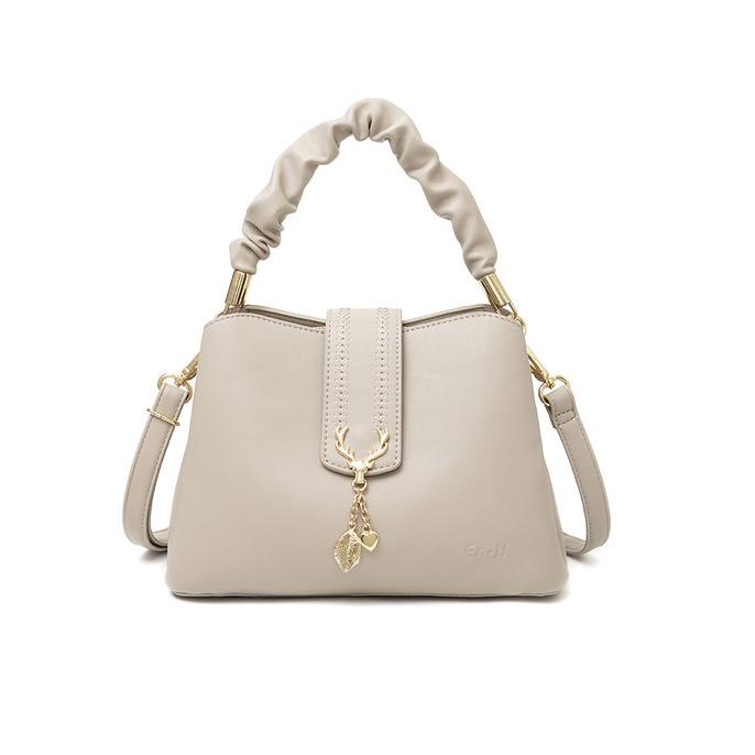 En-ji Sassi Handbag - Latte